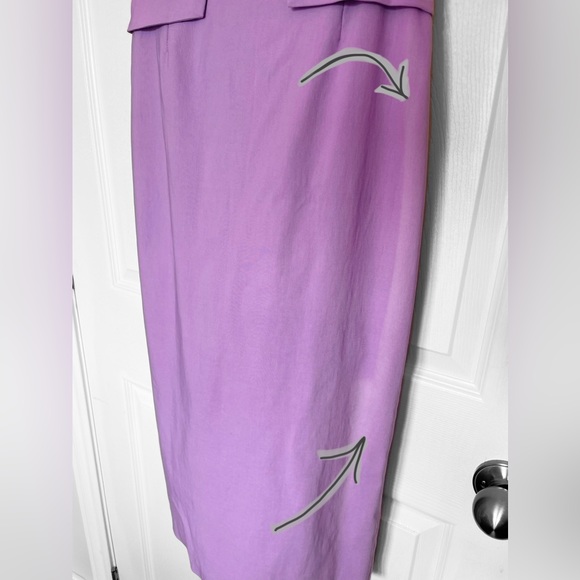 COPY - Vesper/ASOS Midi Dress with Peplum in Lilac (see details) - Picture 6 of 9